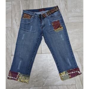 Atelier Denim Embroider Crop Jeans sz29
